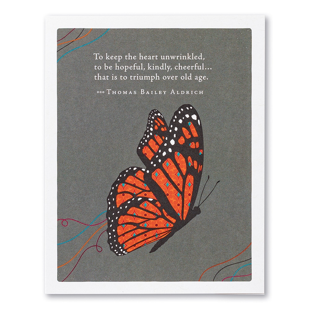 Positively Green, Greeting Cards, Gifts, To Keep The Heart Unwrinkled, 527241
